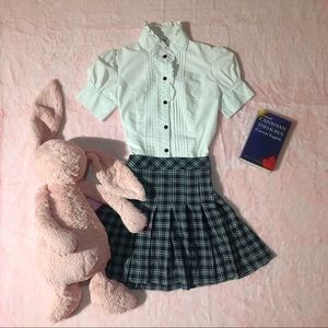 1980s Puff Sleeves White Blouse